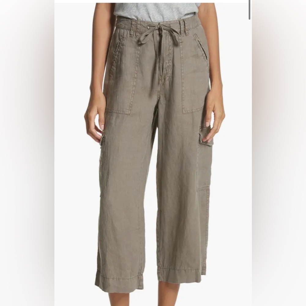 Joie Flaminia Linen Cargo Crop